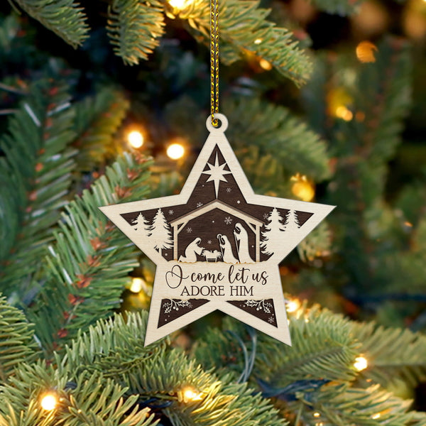 2 Layered Wooden Ornament